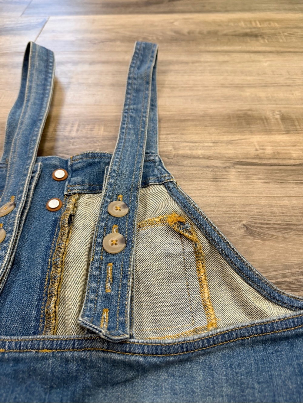 Anthropologie Pilcro Barrel Leg Denim Overalls XS - Picture 11 of 11